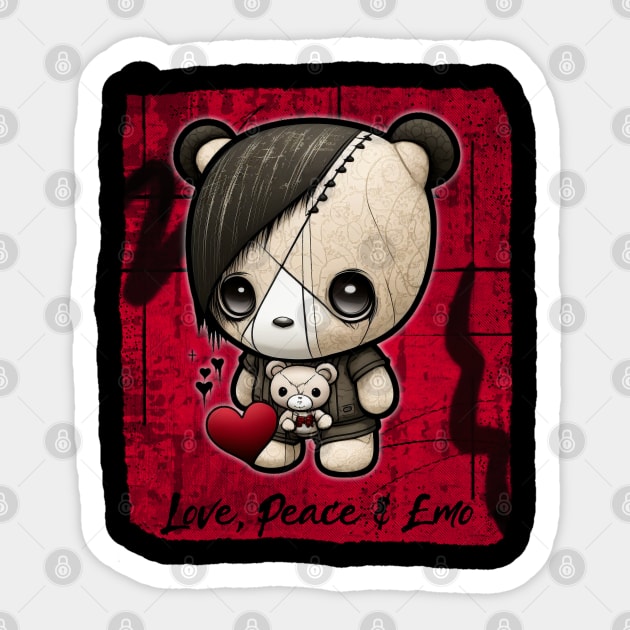 Emo teddy bear sales